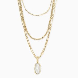 Kendra Scott Elisa Gold Triple Strand Necklace